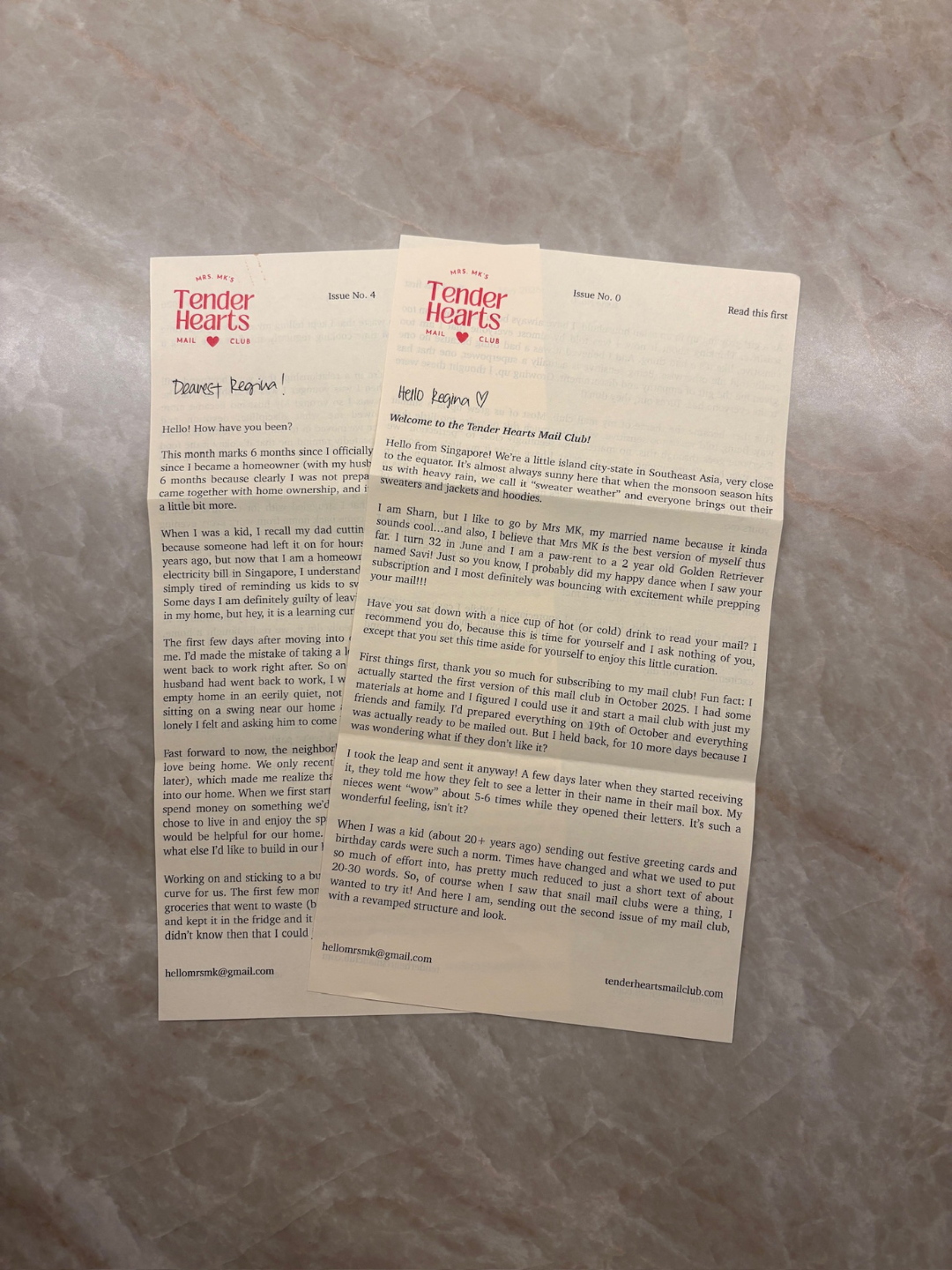 Tender Hearts Mail Club (Subscription)